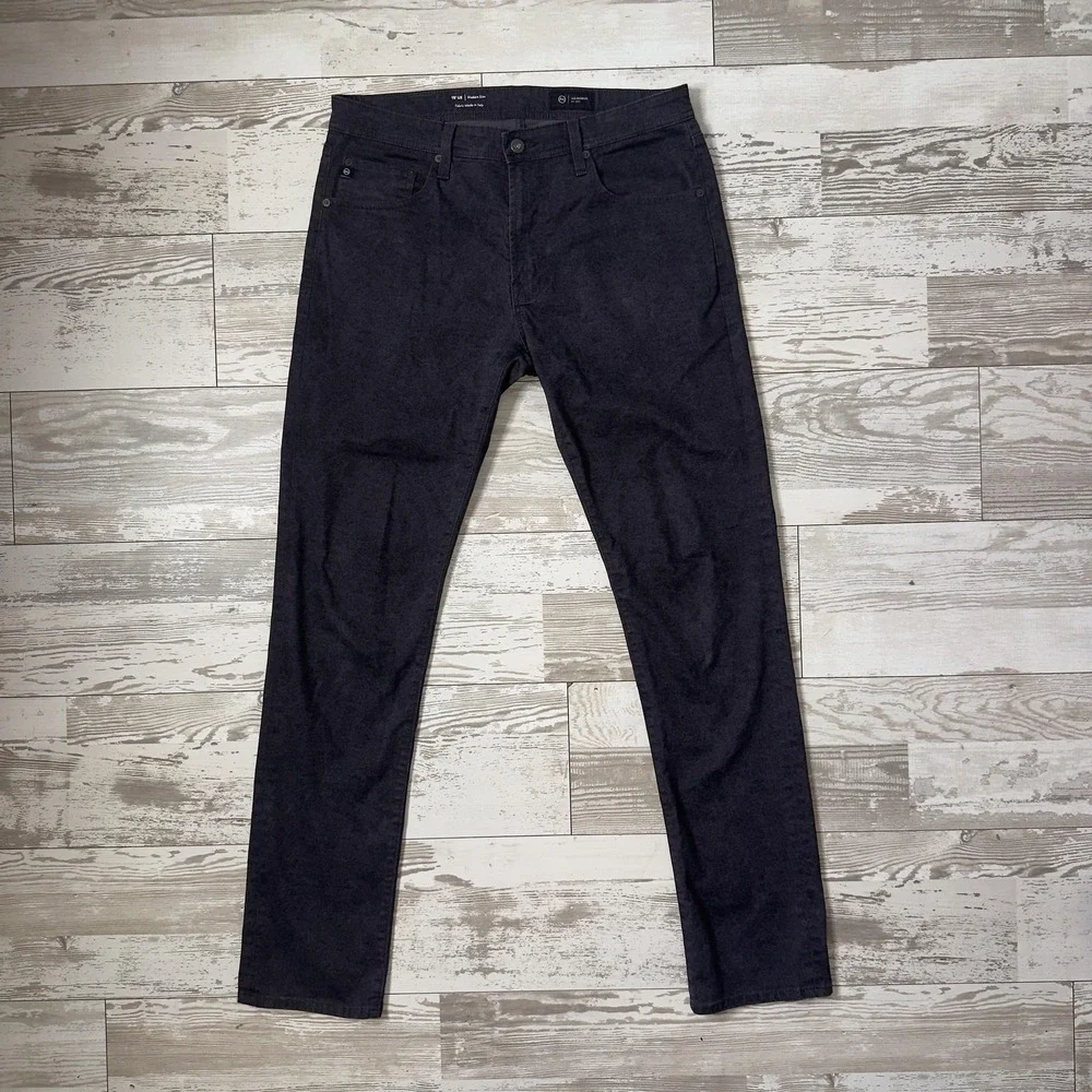 AG Tellis Jeans Mens 34x34 Gray Charcoal Wash Modern Slim Denim Stretch